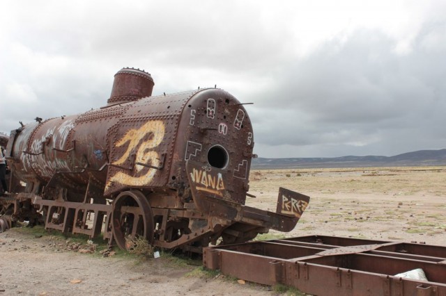 Cimetière des trains à Uyuni