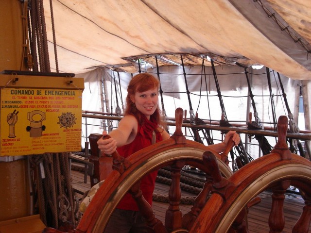 aux commandes de la frégate presidente Sarmiento