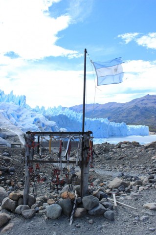 départ pour le trekking sur le Périto Moreno