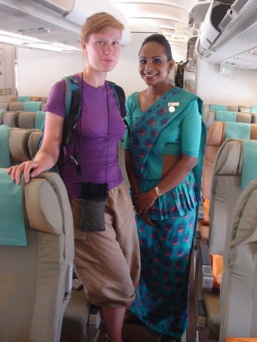 j'adore les tenues des hôtesses de Sri Lankan airlines