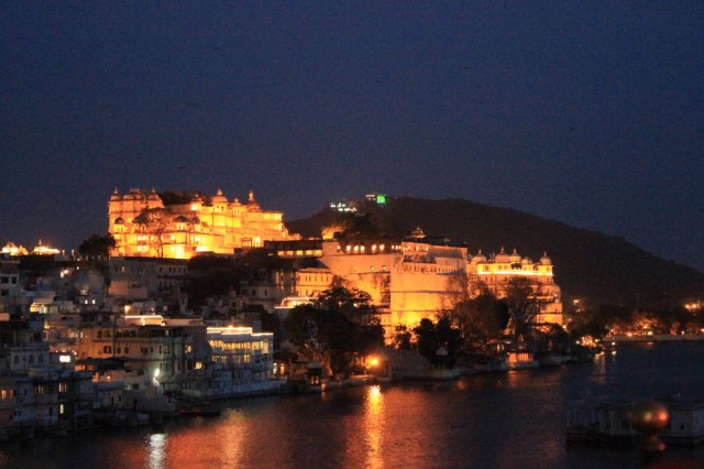 Udaïpur Palace la nuit