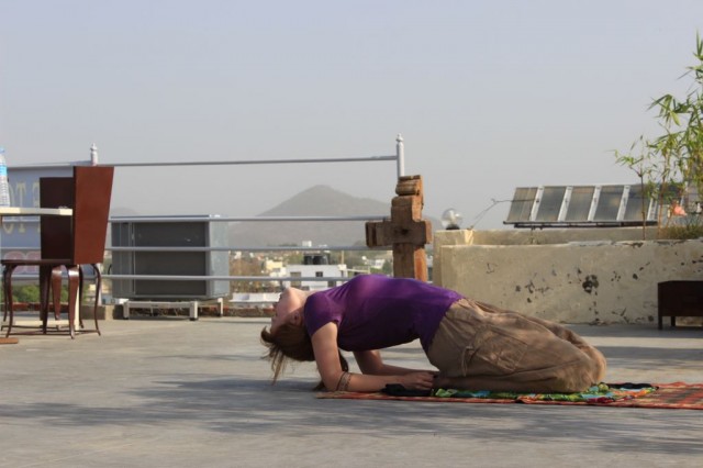 Séance de yoga matinal