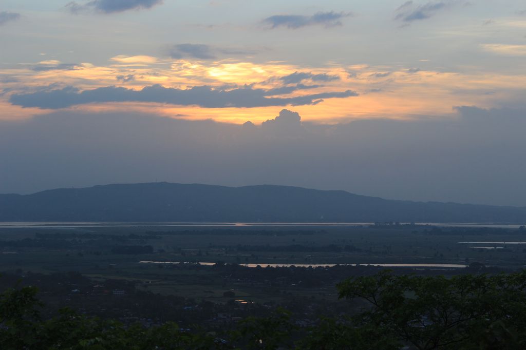 vue de la colline de Mandalay